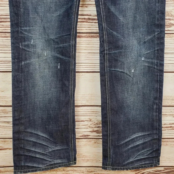 Affliction Los Angeles Men's 32x31 Ace Slim Straight Leg Distressed Jeans - Picture 4 of 12